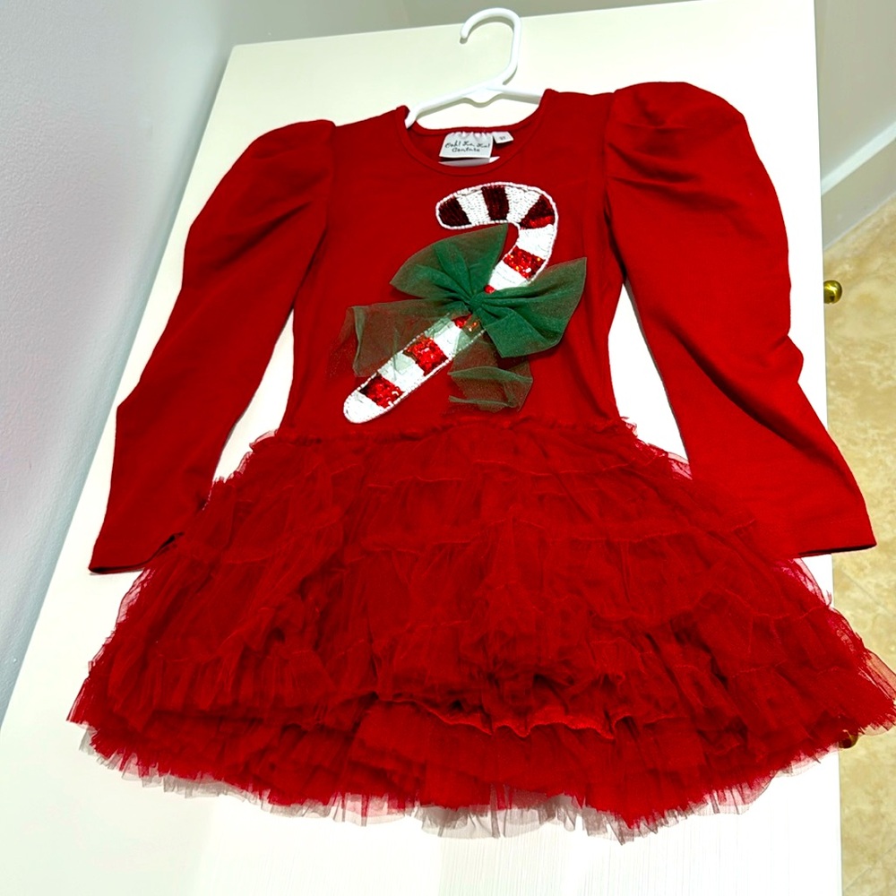 Ooh Lala couture super cute candy cane dress